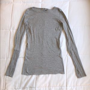 Gray Forever 21 Long Sleeve w/ Thumb Holes